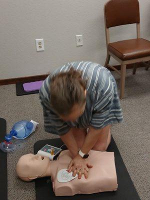 AHA BLS Providers course- This class is for the medical professional field.