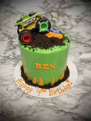 Monster truck cake