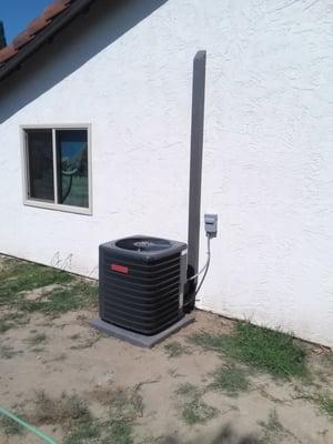 We added air conditioning to Joe's home.