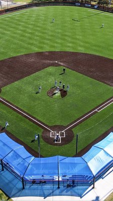 Turf baseball field