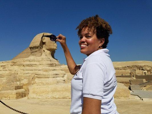 Fun at pyramids in Egypt