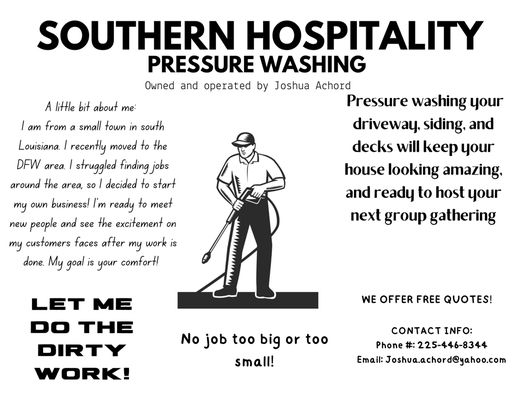 A little about Southern Hospitality.