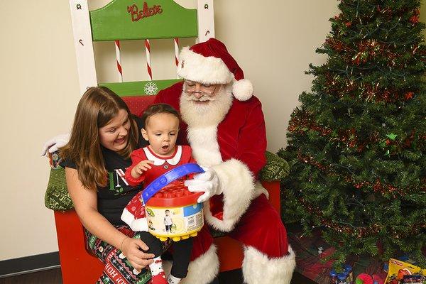 Sensitive Santa is an event that allows our pediatric rehab patients to meet Santa Claus in a low stimulus environment.