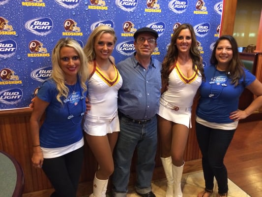 Danny Kashany & Washington Redskins Cheer Leaders. Danny is a HUGE Washington Redskins FAN. GO REDSKINS.