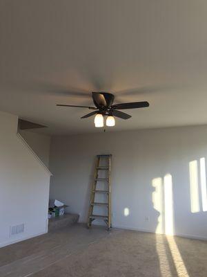 Ceiling fan installed in Cambridge Lakes in Pingree Grove, IL