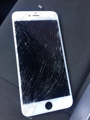 Broken glass IPhone