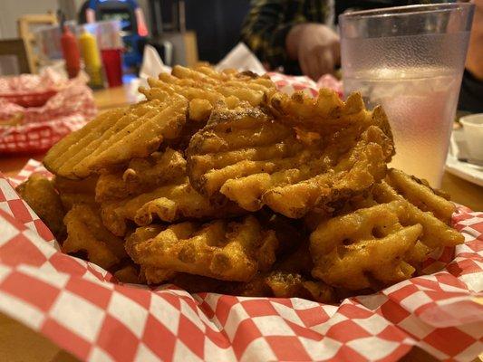 Family size fries to share