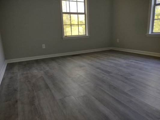 A trim job in Columbia. I did not install these floors only 1/4 round.