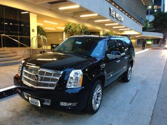 Havens Limo Hotel Service at the Westin Hotel Down Town.