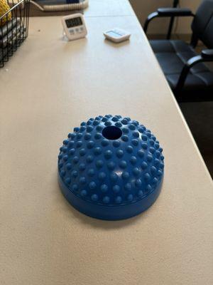 Blue Hedgehog Balance Pod, Spiky Fitness Dome and timer