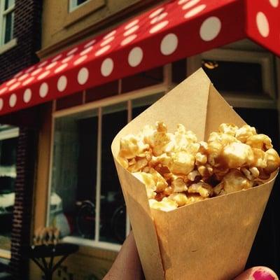 Warm Toffee Popcorn!