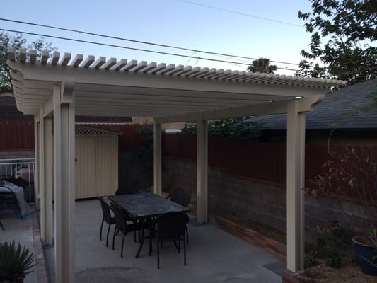 Our new free standing pergola!