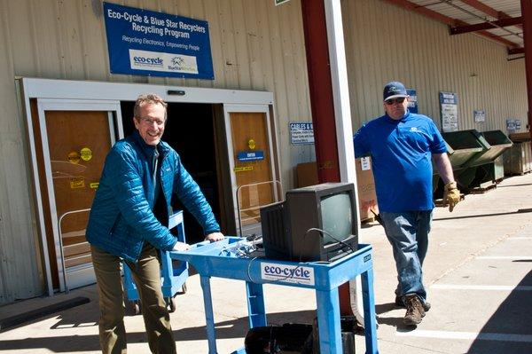 Electronics Recycling at CHaRM with Blue Star Recyclers