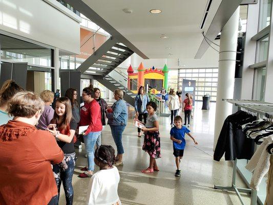 Lobby area after service.