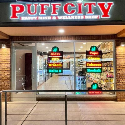 PUFFCITY is an all-in-one tobacco retail shop.