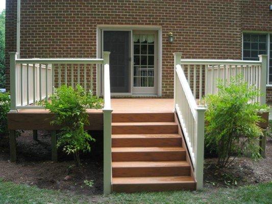 Deck built several years ago with composite/ vinyl