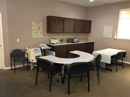 We're excited to offer a newly renovated occupational therapy treatment area for our patients!