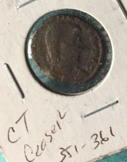 351-361 AD coin, I paid $9. Finally, something older than me in this house!