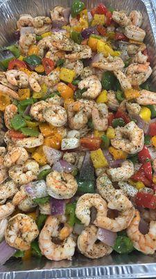 Shrimp and veggies