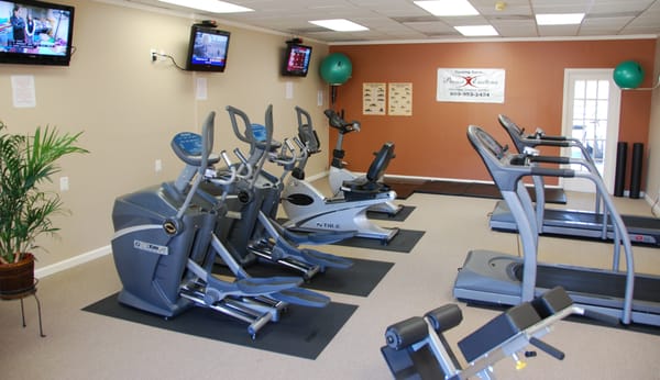 cardio and stretching room