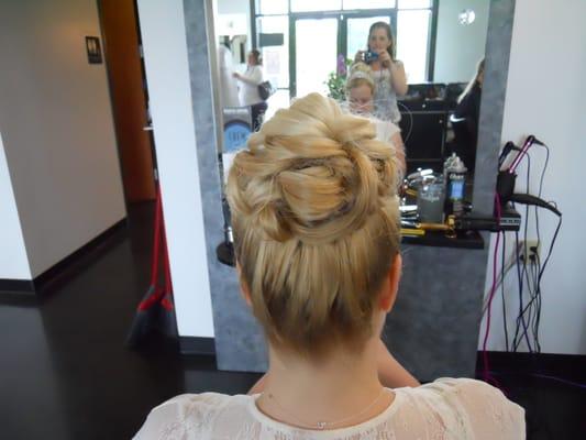 A princess updo