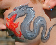 Dragon for boys face paint