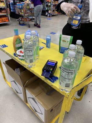 Mobile checkout station makes your purchase a breeze!