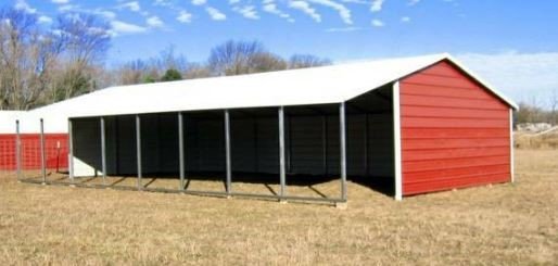 24' x 40' x 6' All purpose loafing shed