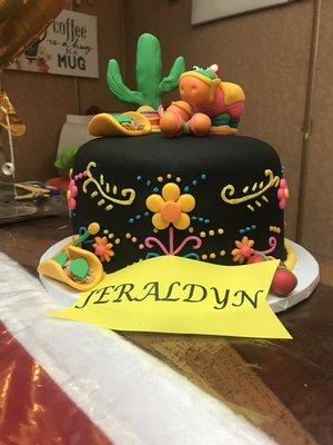 Custom birthday cake