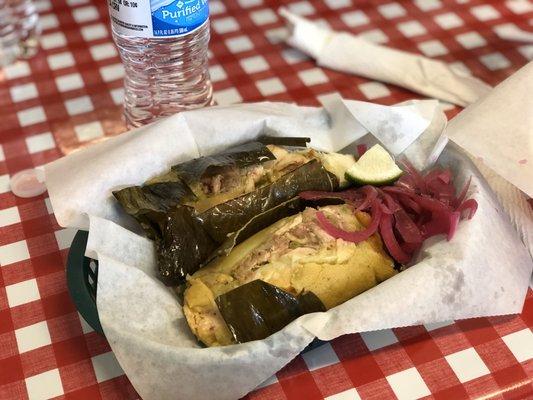 2 pollo tamales