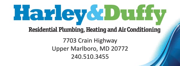 Harley & Duffy Residential Plumbing, Heating and Air Conditioning. Call us anytime at 240-510-3455.