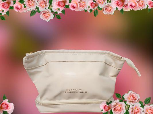 Makeup Bag- White