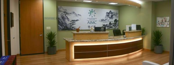 Our beautiful reception desk