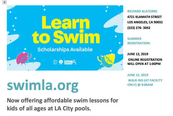 Affordable Swim Lessons Throughout ALL SUMMER!!!