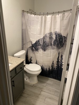 During picture of a guest bathroom