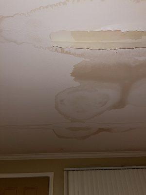 Ceiling from water damage they ignored