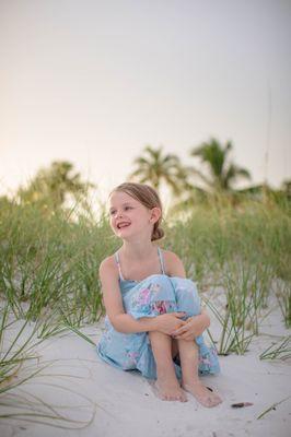 Family Photography on Fort Myers Beach at sunset.