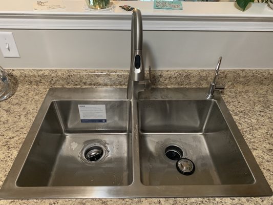 Customer purchased sink and faucet combo