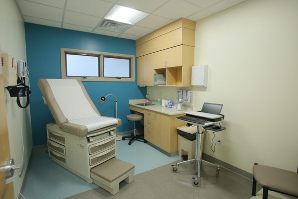 Medical exam room at Zufall Health - Hackettstown.