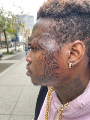 Face tattoo