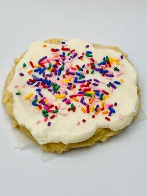 Huge Gourmet Chilled Sugar Cookie With Sprinkles