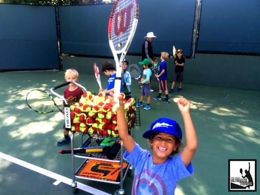 Sundays is a ton of fun for the Ultimate Tennis Kids Clinic