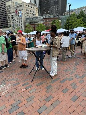 All different types of Pizza. Over 20,000 Pizza Lovers from all over the US jam The Boston Pizza Festival - the largest in the USA June 2023