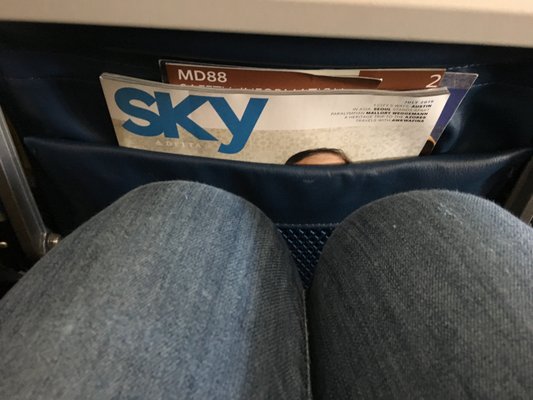 I'm 5'5". This is my "leg" room. Dtr/husband are 5'8 and 6'. They sat sideways.