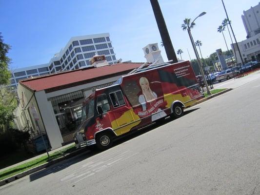 Germany's Famous Bratwurst Truck at Beverly Hills Porsche on Wilshire