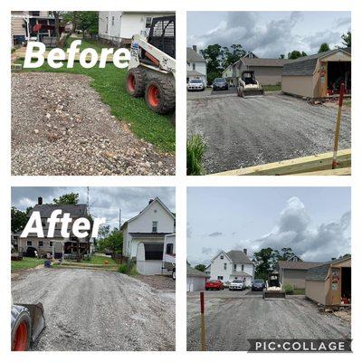 A little before and after project