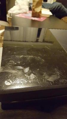 I bought this pre-owned Xbox One and opened the box only to see how dirty the Xbox one was. Now i question its condition..