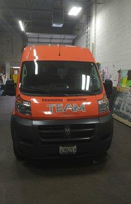 Check out our new Team van with the wrap we applied