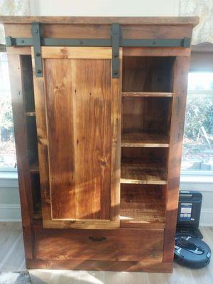 Cabinet with barn door