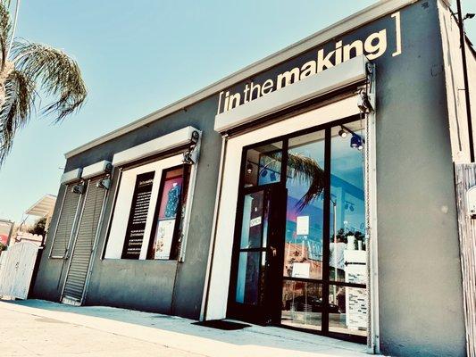 In The Making Boutique in LA. Building communities to frame the futures. Youth Employment, internships, volunteer work.